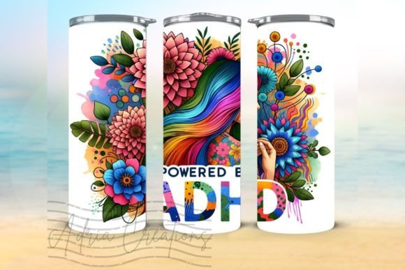 ADHD Awareness Tumbler Wrap Graphic for Crafts and Graphics