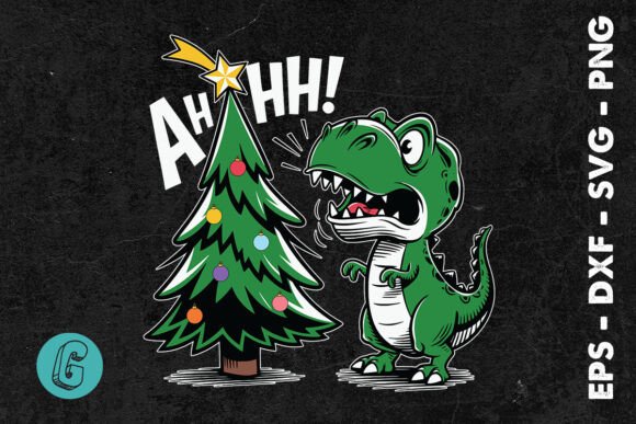 Ahhh Funny Rex Happy Christmas SVG for Local Business Graphics