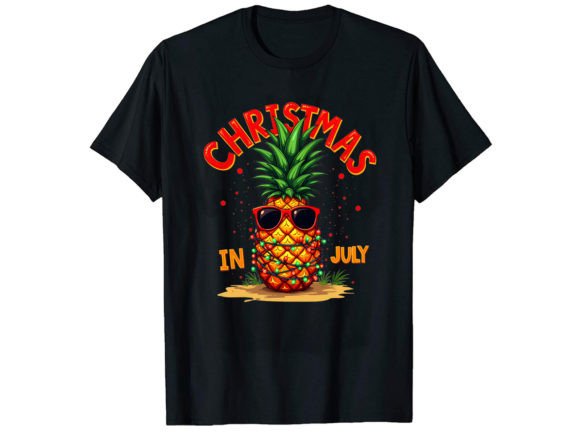 Christmas in July T-Shirt Design for Branding and Packaging