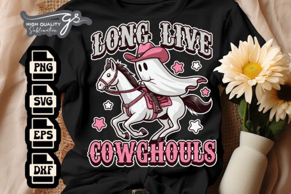 Long Live Cowghouls Halloween SVG for Crafts and Graphics