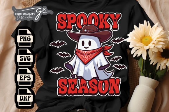 Spooky Season Western Ghost SVG for Crafts and Graphics